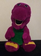 BARNEY Vintage 16" Plushie 1992 Dakin Stuffed Animal Toy Purple Dinosaur