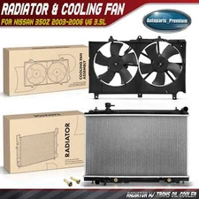 Radiator & Cooling Fan Assembly Kit for Nissan 350Z 2003-2006 V6 3.5L Auto Trans