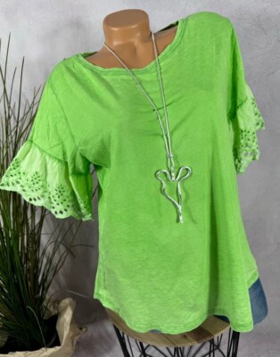 neu  sommer SHIRT T-Shirt Italy Richelieu GRÜN 38 40 42