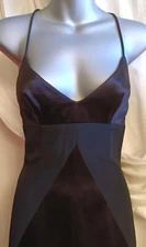 Nicole Miller Collection Black Silk Romantic Evening Cocktail Party Dress