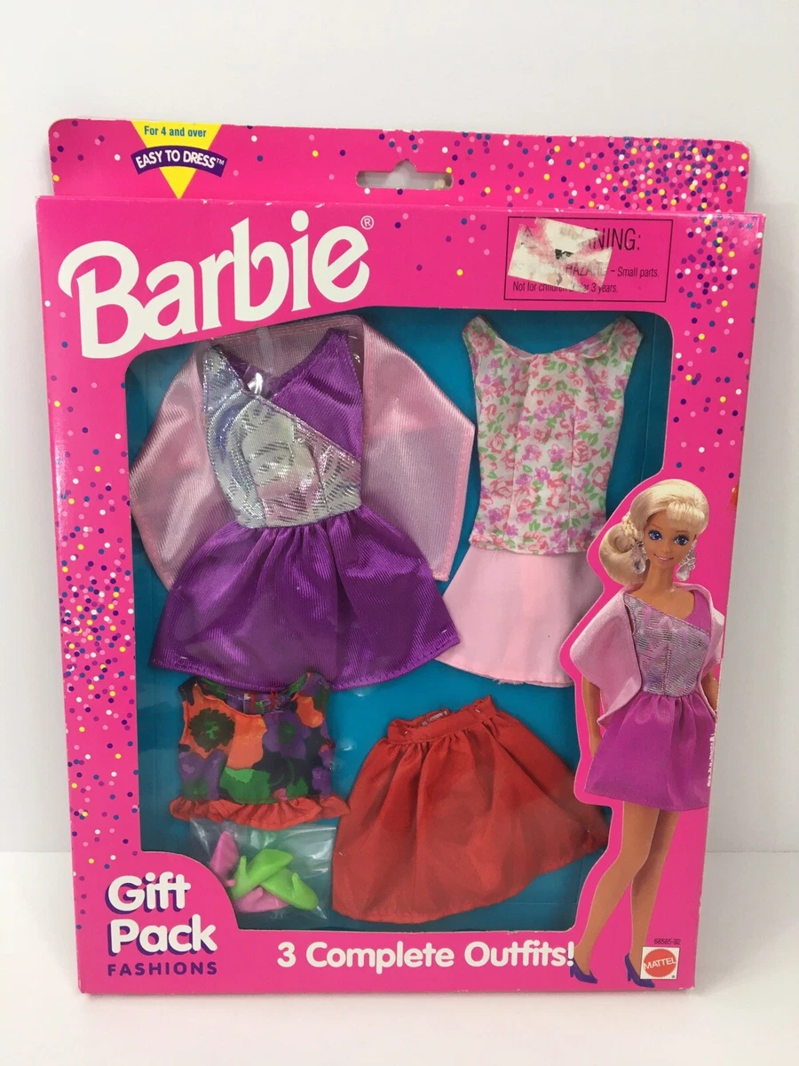 Vintage Barbie Fashion Gift Pack 3 Complete Outfits NEW 68585 92