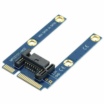 Chenyang Mini PCI-E mSATA SSD to Flat SATA 7pin Hard Disk PCBA Extension Adapter