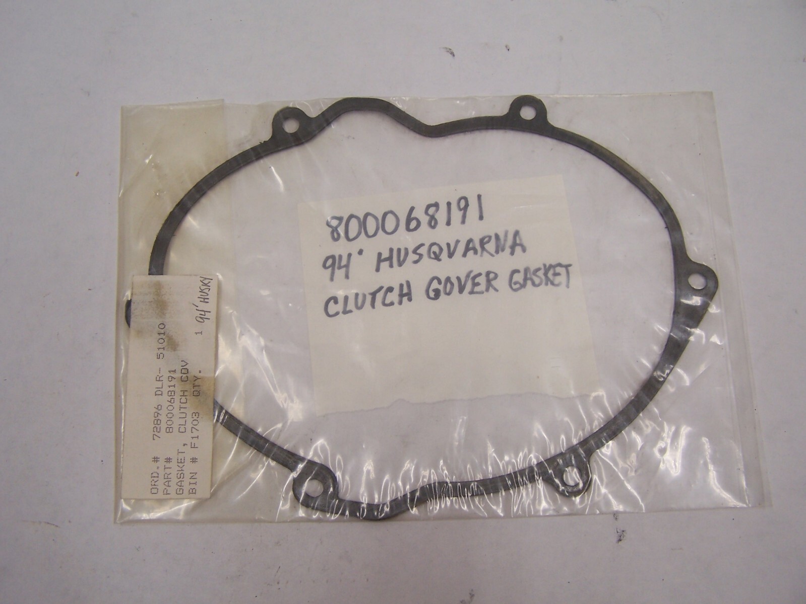 1990s HUSQVARNA CLUTCH COVER GASKET #800068191 VINTAGE ENDURO MX 
