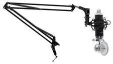 Rockville RCM03 Studio Recording Condenser Microphone Mic Boom Arm Desk Clamp