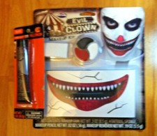 Evil Clown Makeup Kit Free Fake blood