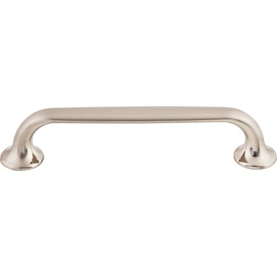 Top Knobs Cabinet  Oculus Oval Pull 5 1/16 Inch (c-c) Brushed Satin Nickel