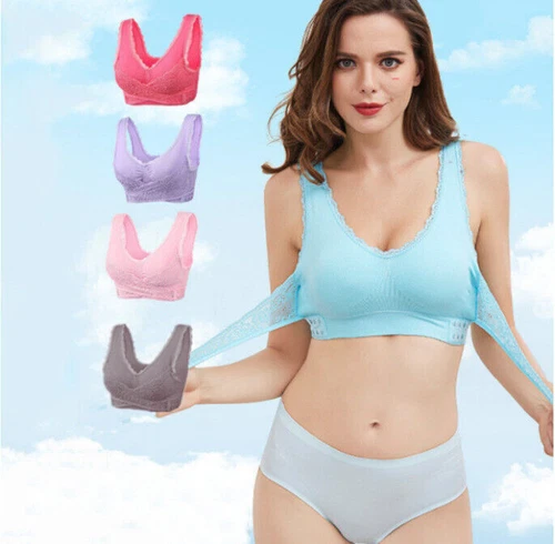 4ER Cara Mia BH-Set ohne Bügel Unterwäsche Damen Gr. M-5XL Farben DE - Bild 2 von 18