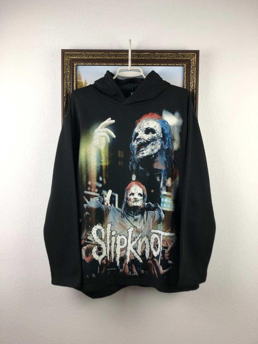 Vintage 90's Slipknot Over Print Band Hoodie Iowa Jacket Rare