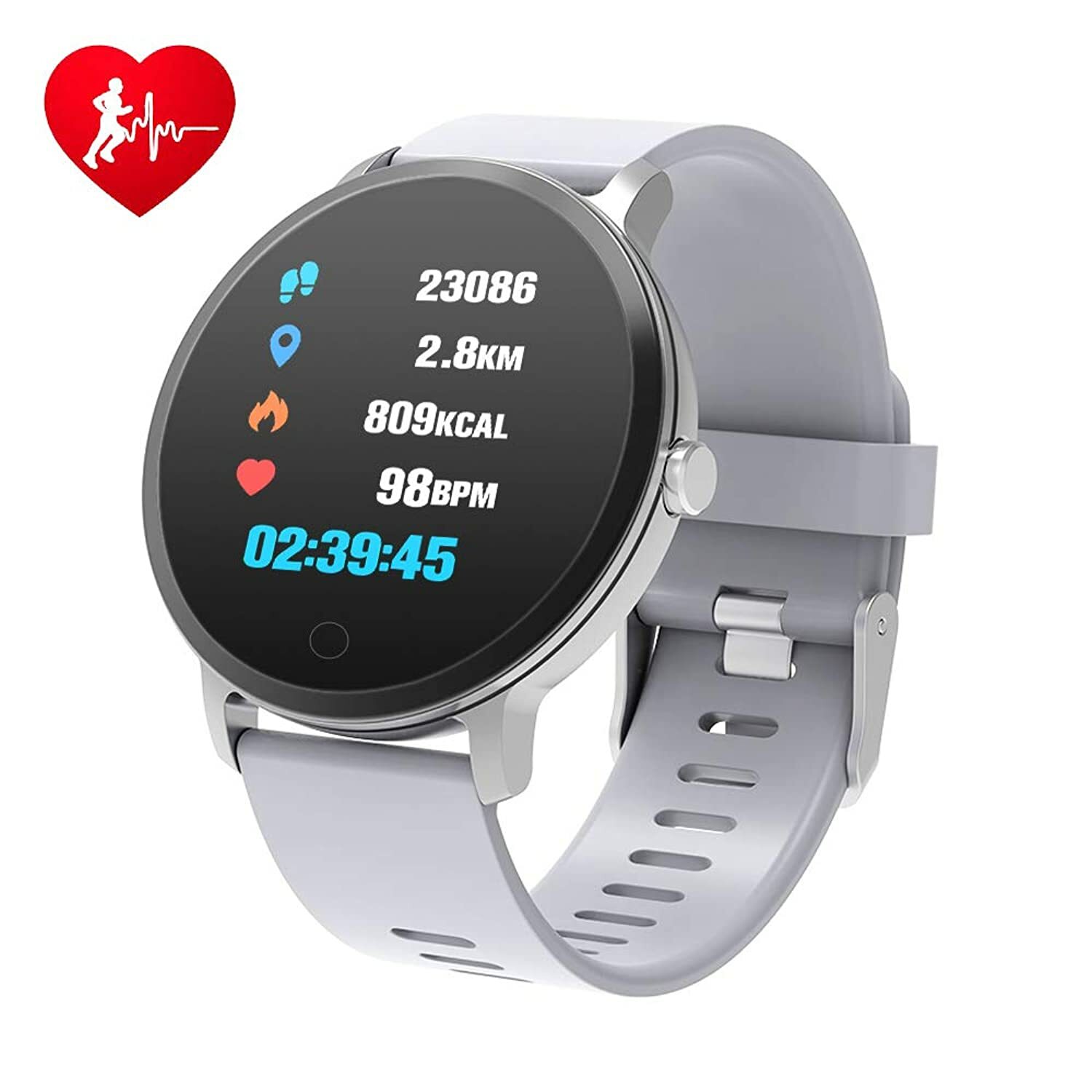 Smart Watch, Fitness Tracker Watch with Heart Rate Sleep Monitor