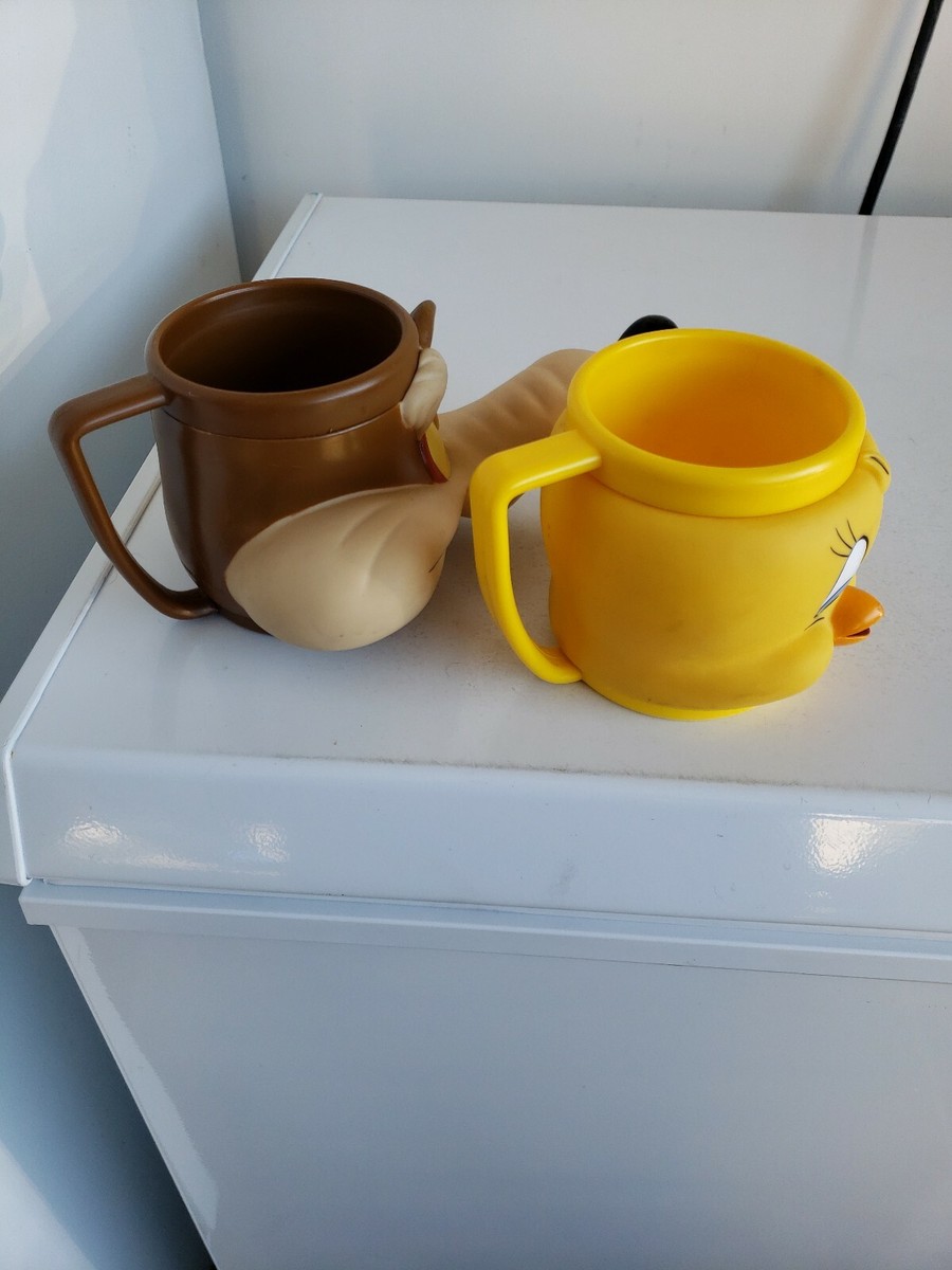 Vintage Looney Tunes Plastic Mugs Set Of 2 | eBay