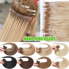 THICK Russian 100 Real Remy Human Hair Extensions Micro Nano Loop Ring Bead Link
