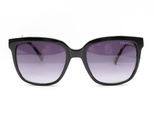 TED BAKER TBW052 SQUARE POLARIZED SUNGLASSES BLACK/PURPLE LENS 55-19-140 NEW