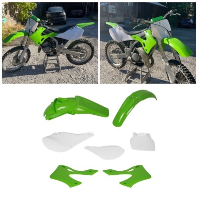 Restyle Plastic Fairing Kit Green Fit 1999-2002 KAWASAKI KX125