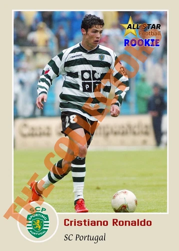 CRISTIANO RONALDO, SC PORTUGAL 2002. ROOKIE. COLLECTION CARD. NO PANINI/ NO TOPPS