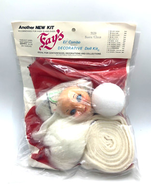Vintage Fay's El' Combo Decorative Doll Making Kit Santa Claus 7020 NOS