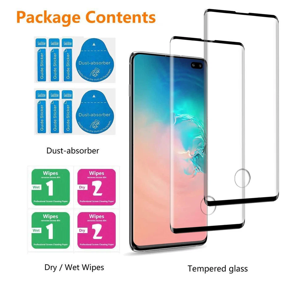 For Samsung Galaxy S10/+/S10e/Note10/+ Case Shockproof Hard Cover+Tempered Glass - Image 2 of 4