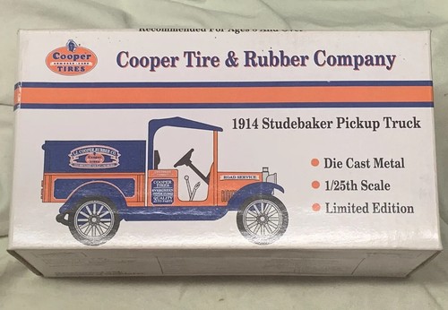 NEW! 1993 Liberty Classic 1914 Studebaker Truck Cooper Tire Rubber Co. Cast Bank - Picture 1 of 7