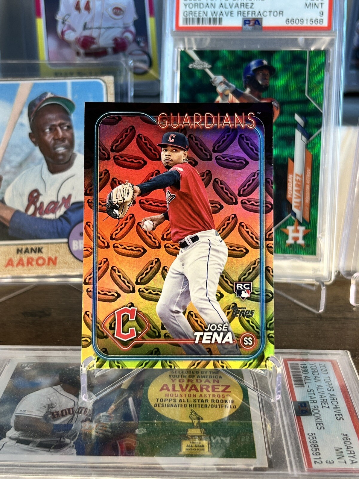 2024 Topps #678 Jose Tena RC Holiday Hot Dog PR/525 SP *MINT*