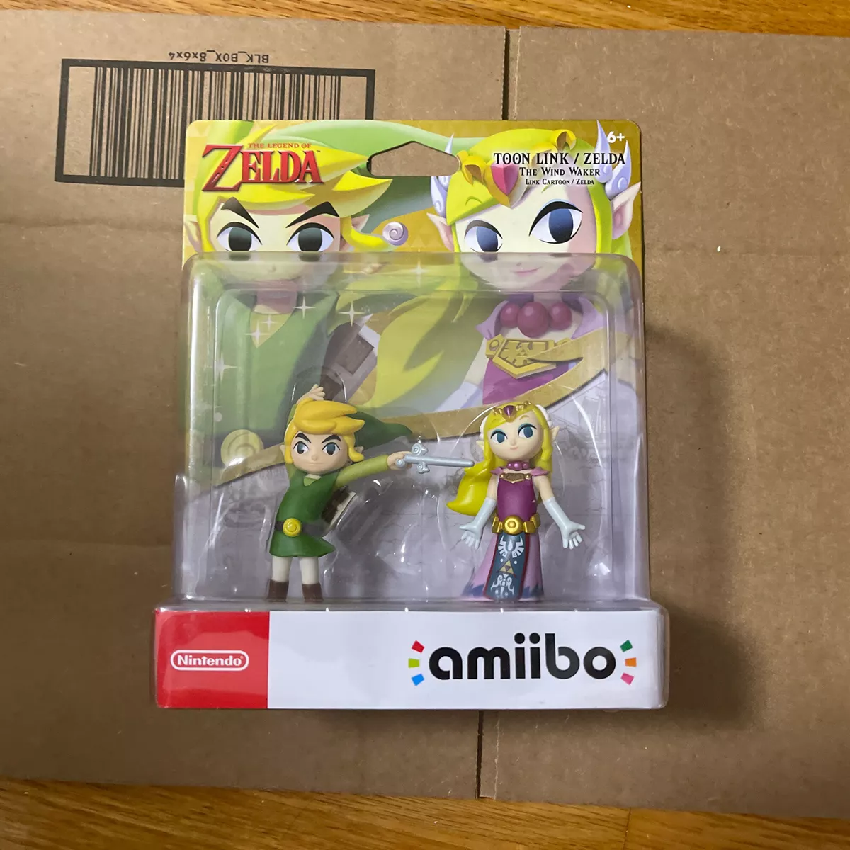 Nintendo Switch The Legend Of Zelda Toon Link and Zelda amiibo 2-Pack Wind  Waker