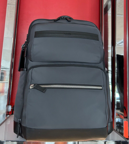 NEW Tumi LINKS Smooth Polyester 17.75” Laptop Backpack - CHARCOAL & BLACK