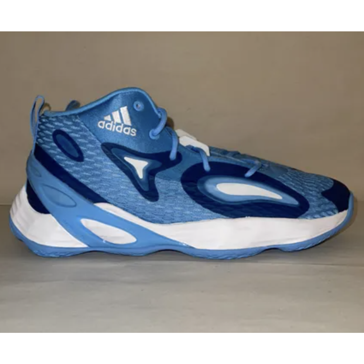 Adidas Exhibit A Mid | White Blue | Pro Basketball Shoes Sneaker - Men\'s Size 14 Adidas Exhibit A Mid | Red White | Pro Basketball Shoes  main image 4