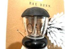 Rae Dunn Brush SOAP Kitchen Cleaning 🎁❤️Seal Brush Black New w/tag