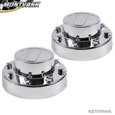 Fit For 11-18 Dodge Ram 3500 1 Ton Dually Truck Silver Rear Wheel Center Caps