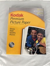 Kodak Premium Picture Paper for Inkjet 8 1/2 X 11 High Gloss 75 sheets New NOS