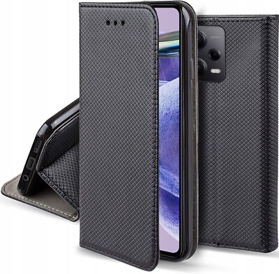 FÜR XIAOMI REDMI NOTE 12 PRO PLUS 5G - SMART MAGNET Hülle Case Tasche SCHWARZ