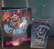 RARE 1989 vhs STREET TRASH -2 News articles, ,pamphlet,& photo