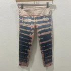 Hard Tail Forever Flat Waist Blue Lizard Tie Dye Look Legging S NWOT