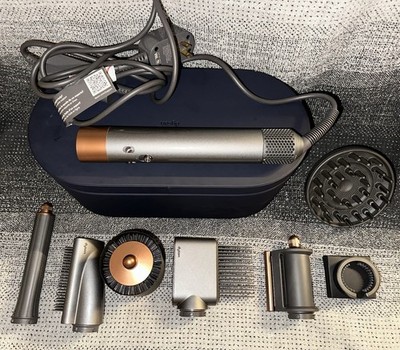 Dyson Airwrap Multi Styler Gray Copper 1.2/1.6in Barrels Attachments