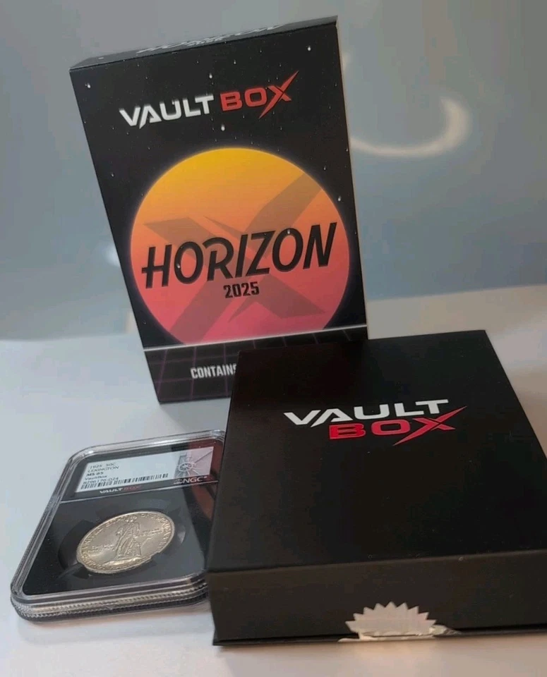 Vault Box 1925 Lexington - Concord Commemorative Half Dollar NGC MS 65  - Image 2 of 4