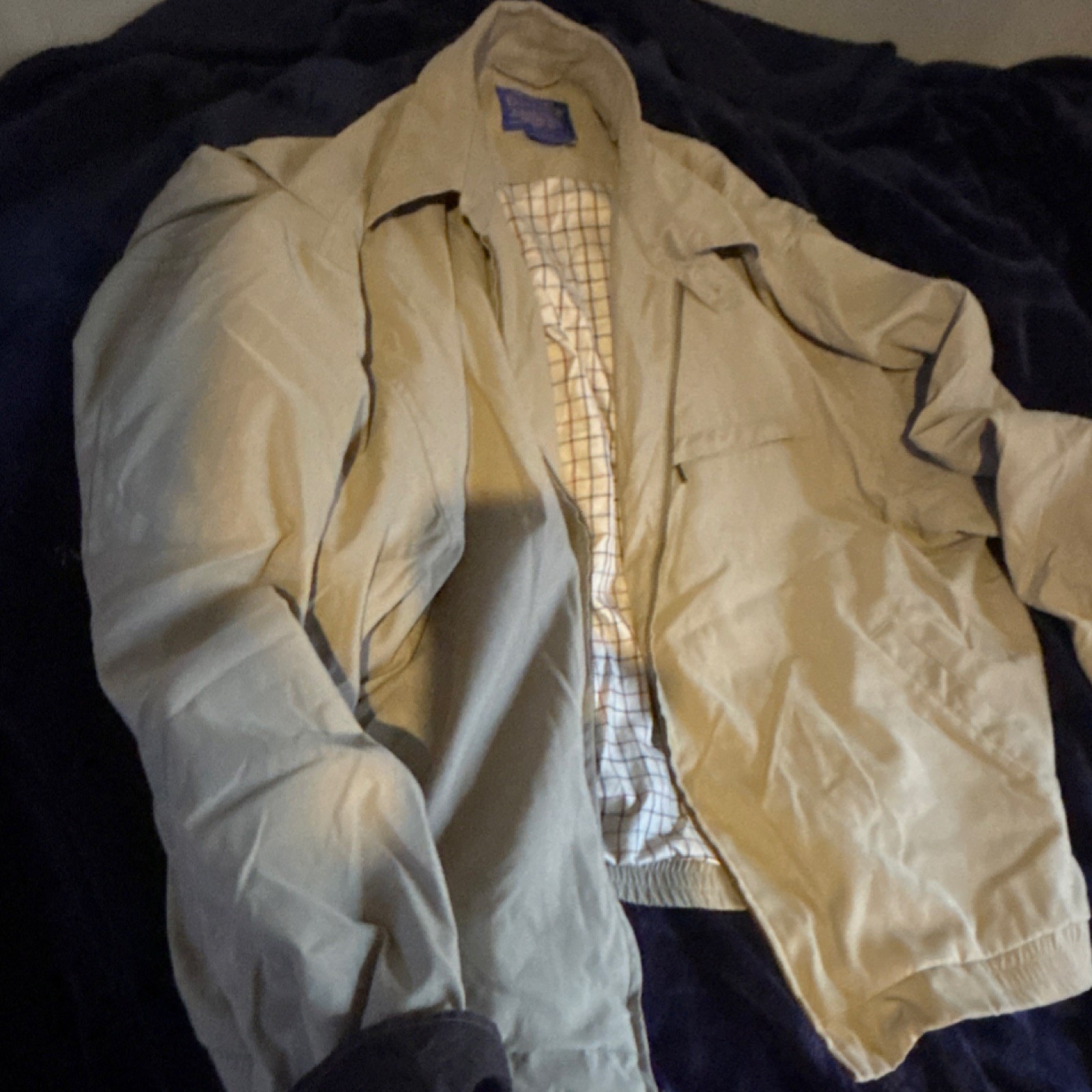 Pendleton Men's Jacket Beige Zip Button Closure L… - image 1