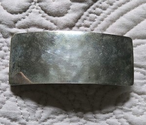 925 Sterling Silver Hair Clip Barrette Hammered Texture  - 2.5" Clip