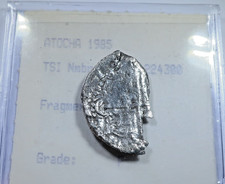 Atocha Shipwreck 1600s Spanish Bolivia 2 Reales Fragment Antique Pirate Cob Coin