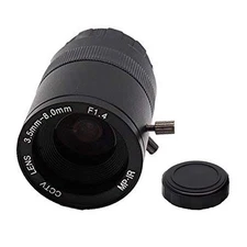 3.5-8.0mm F1.4 CCTV Lens CS Mount Manual Focus Zoom for Security IP Camera