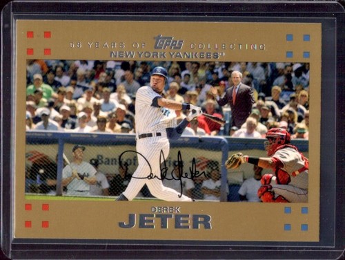 Derek Jeter [Gold] #40 2007 Topps card