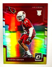 2017 Donruss Optic Budda Baker RED YELLOW Prizm RC #149 Cardinals Star Rookie!