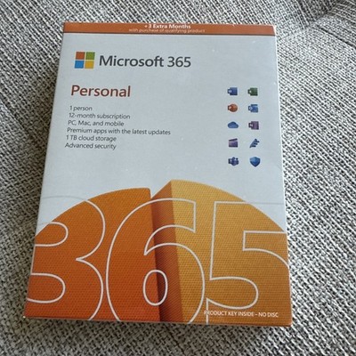 Microsoft 365 Personal   1 PC or Mac License   12 Month Subscription Product Key