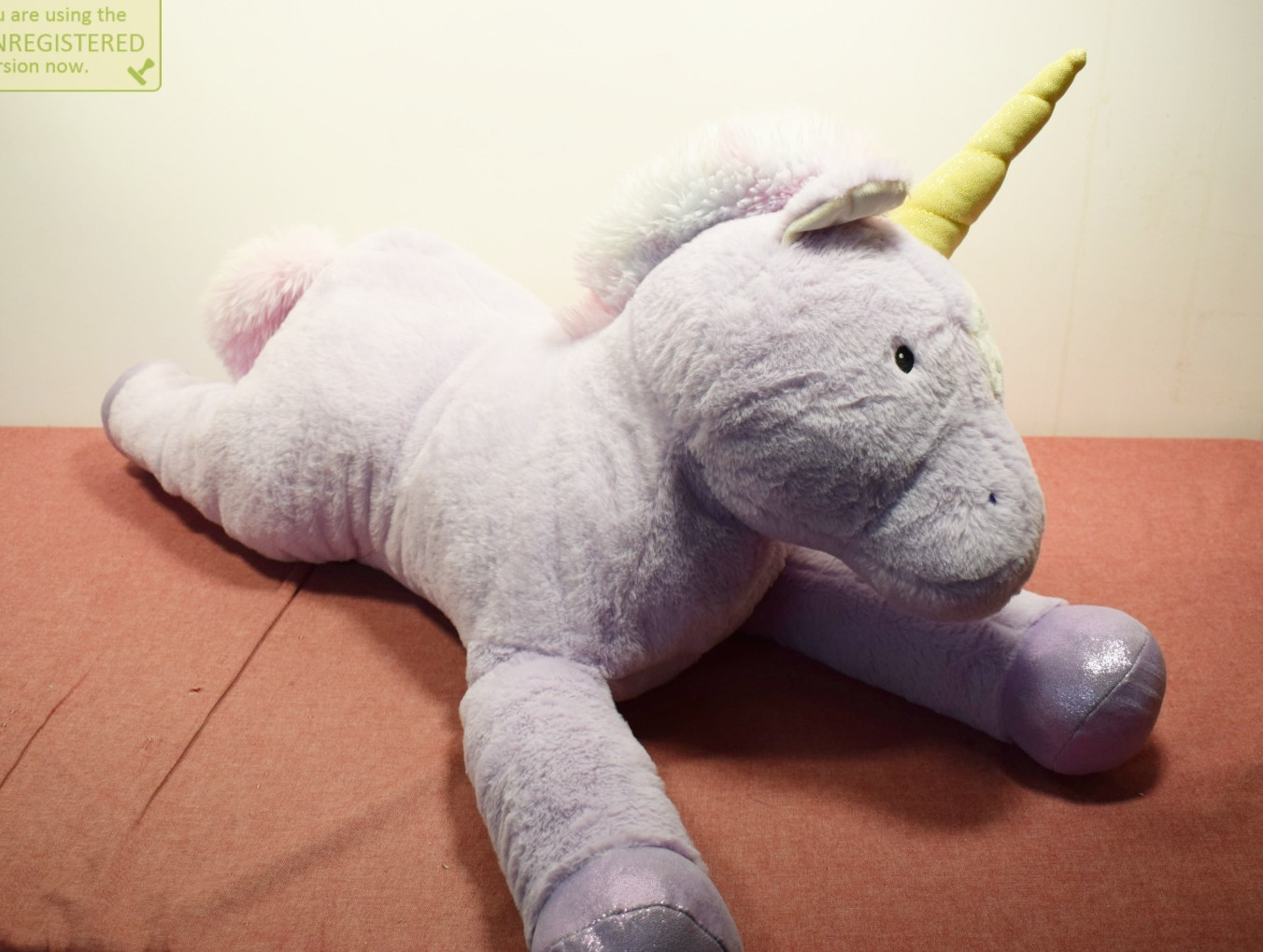 Gigglescape 38" Jumbo Unicorn Purple Plush Stuffed Animal