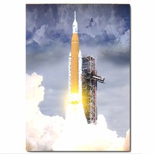 NASA Artemis Launch Picture Printed on Aluminium Sheet Metal Waterproof