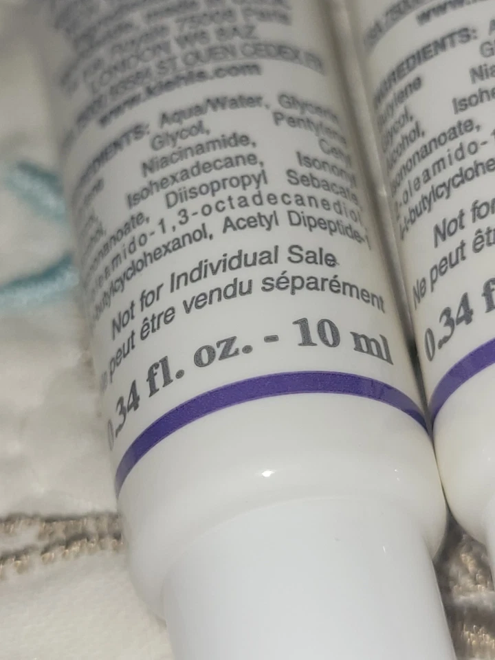 Kiehl's Skin Renewing Micro-Dose Serum New Trial Size Lot Of 2 10ml/0.34oz - Image 3 of 4