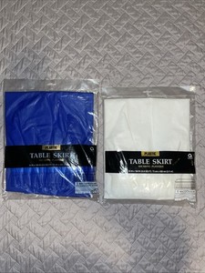Lot Of 2 Plastic Table Skirts