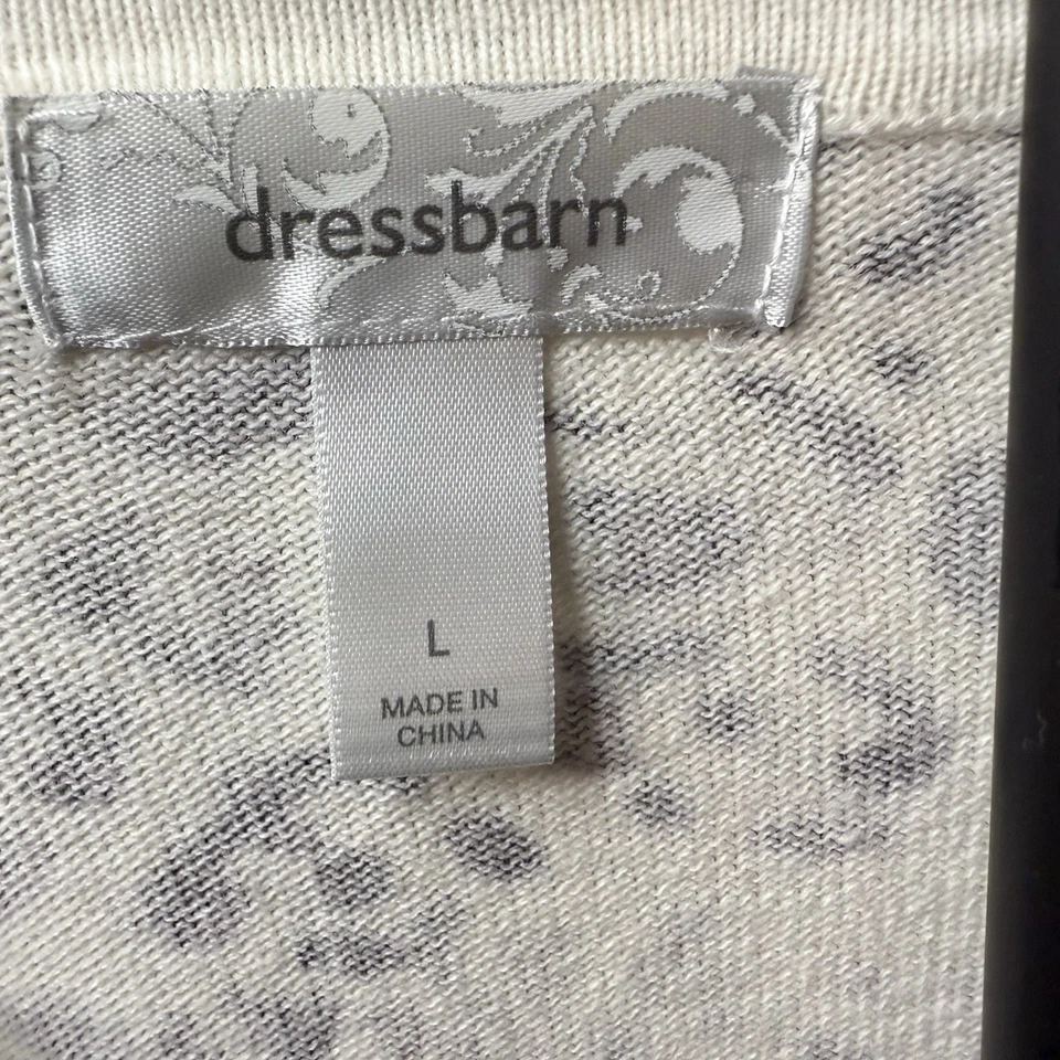 女式连衣裙谷仓豹纹动物印花衬衫 Georgette 尺寸 L — 第 3/4 张图片