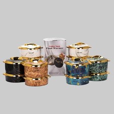 3Pcs Set Golden Touch Food Warmer Insulated Stainless-Steel Container - CHOOSE