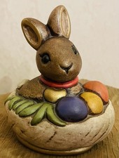 Thun Coniglio su cesta con uova di Pasqua Colorate - Fuori Produzione.