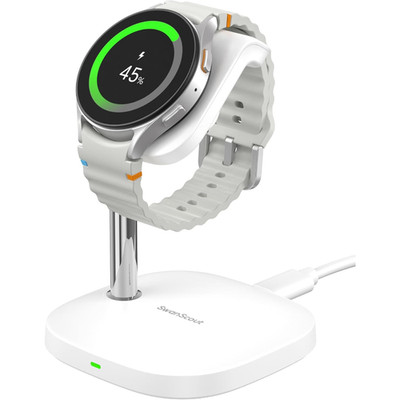 Ladeständer für Samsung Watch Schnelles Aufladen Weiß für Galaxy Watch 3-8 Pro