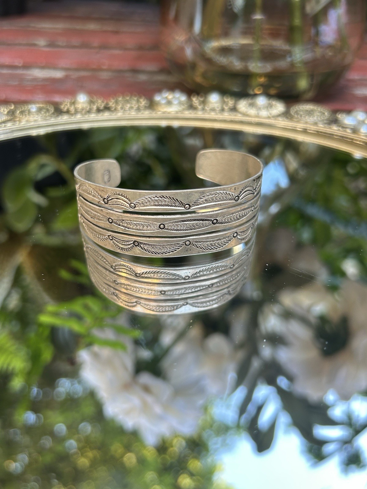 Sterling Silver 925 Signed Sizable Asymmetrical C… - image 3