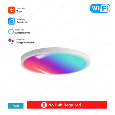 Tuya Zigbee 3.0 Smart Ceiling Light Wifi RGBCW Led Ceiling Lamp Livingroom Home 